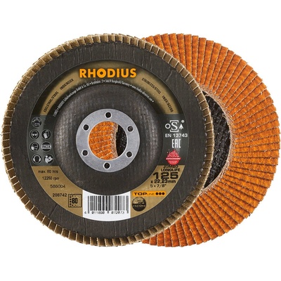 Rhodius Brúsny lamelový kotúč 125 x 22,23 mm K80 208742