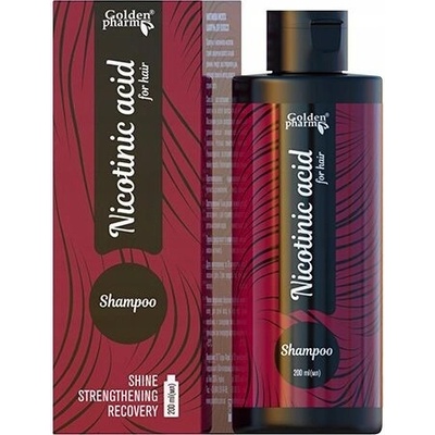 Golden Pharm šampón na vlasy s kyselinou nikotínovou 200 ml