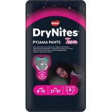 Huggies Dry nites absorpční kalhotky 8-15 let/girls/27-57 kg 9 ks