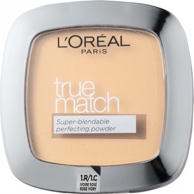 L'Oréal Paris True Match jemný pudr pro přirozený vzhled kompaktný púder 1.R/1.C Rose Cool 9 g