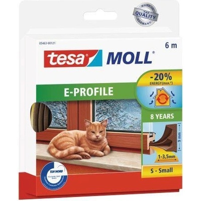 Tesnenie okenné a dverné "E" 9x4.0mm HN (6m)