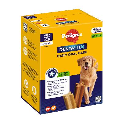 Pedigree Dentastix Daily Oral Care dentální pamlsky pro psy velkých plemen 28ks 1080 g