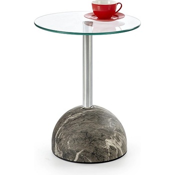 Halmar Холна маса ariana пепел / прозрачна / сребърна