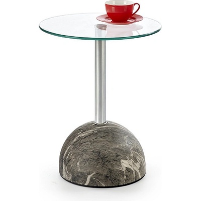 Halmar Холна маса ariana пепел / прозрачна / сребърна