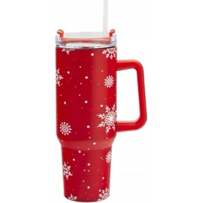 Altom Design termohrnek s brčkem do auta Zimní 1,2 l
