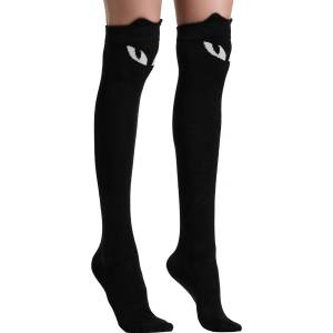 KILLSTAR чорапи над коленете killstar - keiko kitty - черни - ksra015289