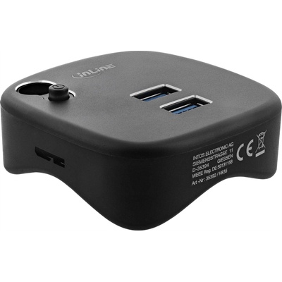 InLine 35392 докинг станция USB 3.2 Gen 1 (3.1 Gen 1) Type-A Черен (35392)