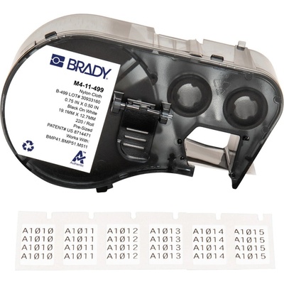 Brady M4-11-499 / 170796, 19.05 mm, Nylon, черно копиране / бял фон (170796)