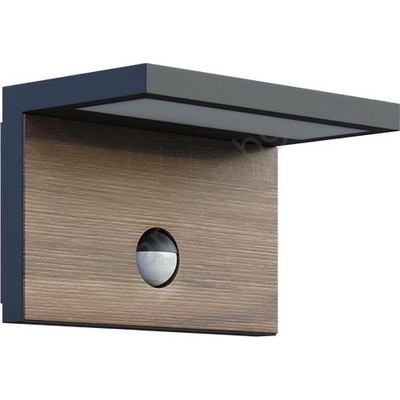 PANLUX Led Екстериорна лампа със сензор natura led/12w/230v 4000k ip54 кафяв/антрацит (px0380)