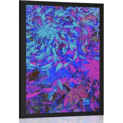 Plakát moderní abstrakce v zajímavém provedení - 20x30 black