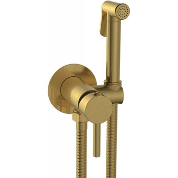 Inter Ceramic Смесител за биде за вграждане с хигиенен душ САНЯ 3314bg, старо злато (3314bg)