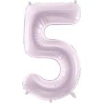 Party Deco Фолиев Балон Цифра, Светло Лилаво, 72 см - 5 (fb230g-5-014)