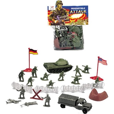 Hračky set vojenský WWII - farebný