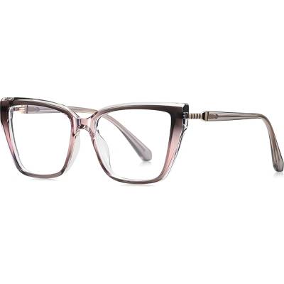 Techsuit Очила за компютър Techsuit Anti-Blue Light Glasses Reflex PC (LS250) - дамски, голяма рамка - Розов градиент
