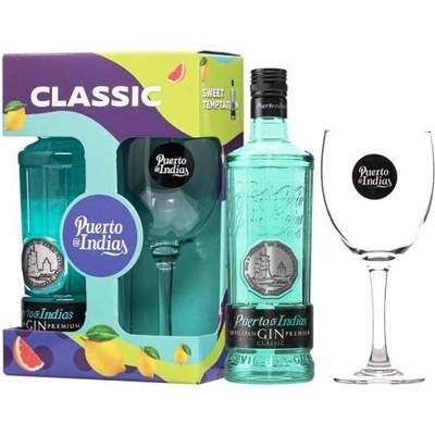 Puerto de Indias Classic 37,5% 0,7 l (darčekové balenie 1 pohárik)