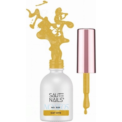 Saute Nails Magnetický Lakier Hybrydowy E05 Cat Eye Žltý TPO FREE 8ml