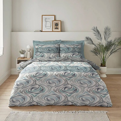 Png Панагюрище Двоен спален комплект с един плик Меко сини рози