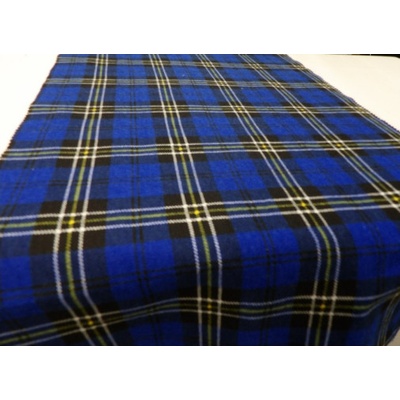 Flanel modro-žlutá kostka artikl A2