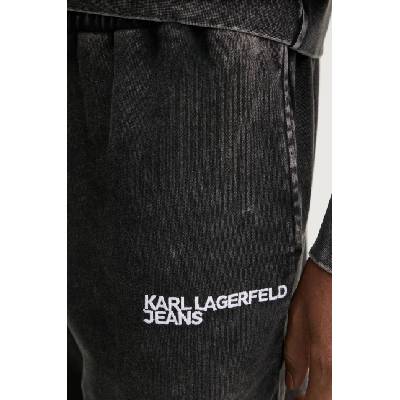 Karl Lagerfeld Jeans Памучен спортен панталон Karl Lagerfeld Jeans в сиво с десен A1M10056 (A1M10056)