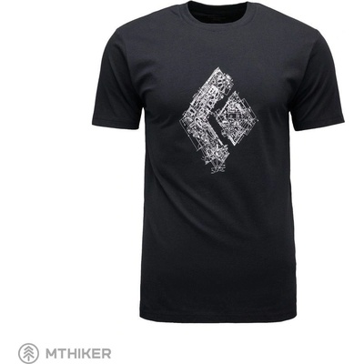 Black Diamond M Engineered Diamond Ss Tee čierne