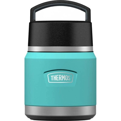 Thermos dětská termoska na jídlo s lžící 355 ml tyrkysová černá