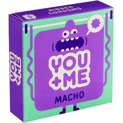 You Me Macho Ribbed kondomy 3 ks