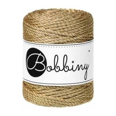 Macrame Bobbiny 3PLY regular metallic Satin gold