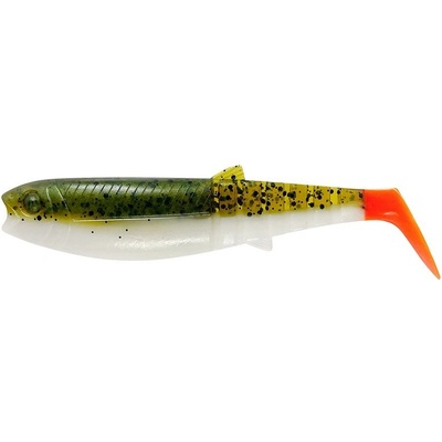 Savage Gear Gumová Nástraha Cannibal Shad Olive Hot Orange - 6,8cm 3g