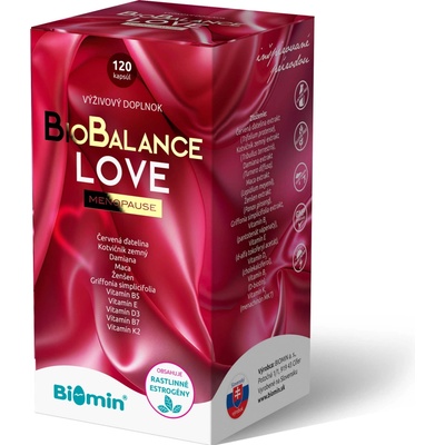 Biomin BioBalance Love Menopause 120 kapsúl