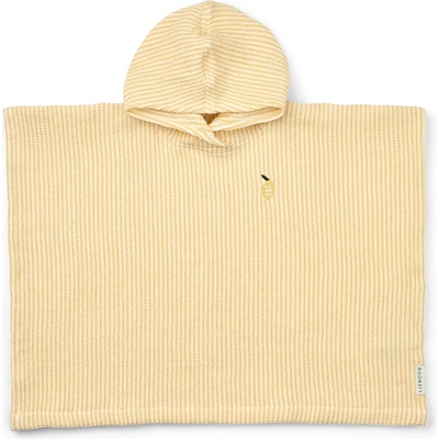 LIEWOOD Детско пончо за сърф LIEWOOD Kid's Paco Poncho Embroidery Surf poncho - Lemon Yellow / Creme de la Creme - размер 110-116 (750-2491-0113)
