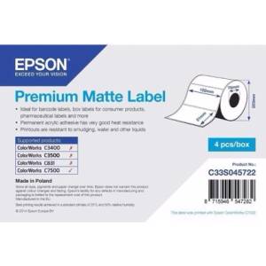 Epson Premium Matte Label- щанцовани етикети 102 mm x 51 mm (2310 етикета) (C33S045722)