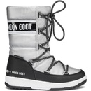 Moon Boot JR Girl quilted WP detské snehule strieborná
