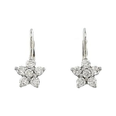 Infinitysilver stříbrné náušnice zirkonové kytičky KE29BZp