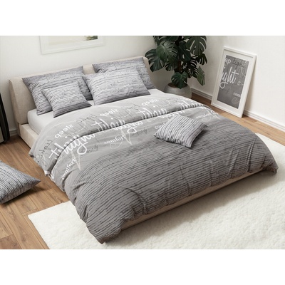 Textilomanie bavlna obliečky GREY DREAM sivé 70x90 140x200
