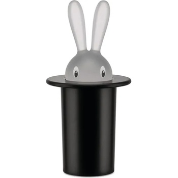 Alessi Поставка за клечки за зъби MAGIC BUNNY, черна, Alessi (ALASG16B)