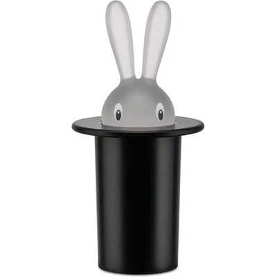 Alessi Поставка за клечки за зъби MAGIC BUNNY, черна, Alessi (ALASG16B)