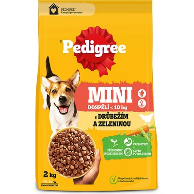 Pedigree Mini Adult drůbeží se zeleninou 2 kg