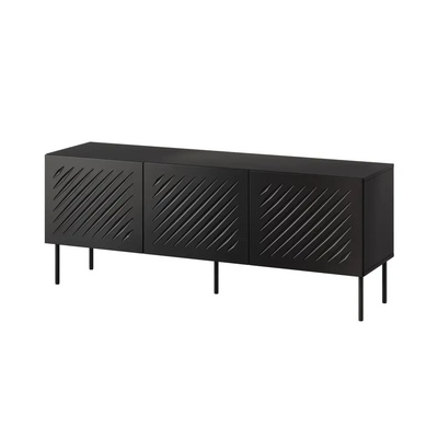 Cama MEBLE RTV шкаф SIENA 150.5x40x60 черен мат (SIENA 400042)