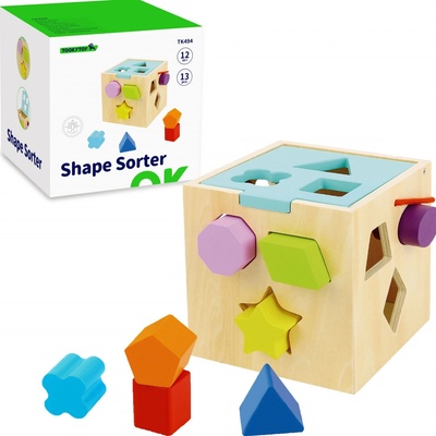Tooky Toys vkládačka tvary pastel