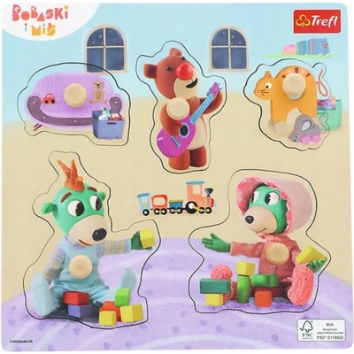 Trefl vkladacie puzzle Medveď 5 dielikov