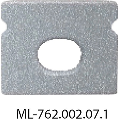 ML-762.002.07.1 Koncovka s otvorem pro PT, stříbrná barva, 1 ks