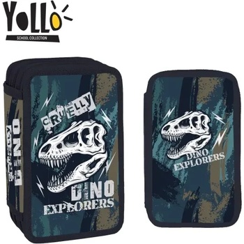 YOLLO Несесер YoLLo с 3 ципа, 38 части DINO EXPLORERS