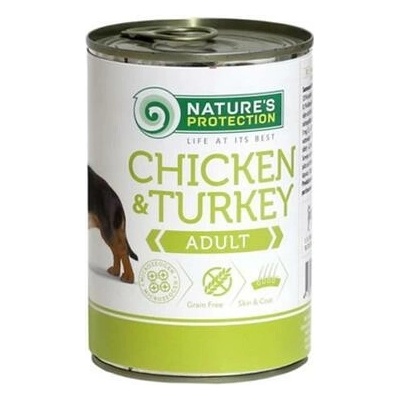 Natures P dog adult Kuracie & Morčacie 400 g
