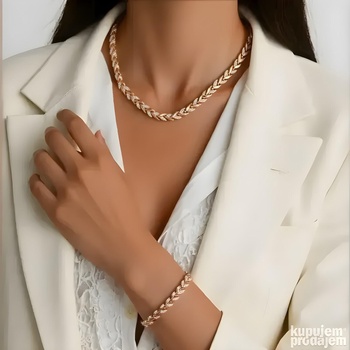 HARAHU Комплект cw-38797 - Златен / Розов kp38797 (cw-38797)