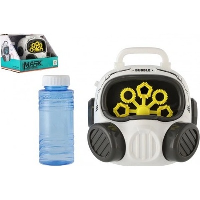 Bublifuk maska s náplní plast 13x13cm na baterie