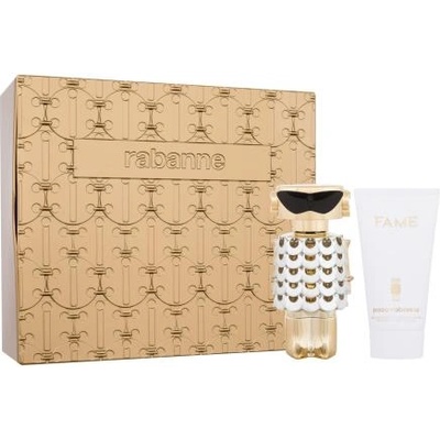 Paco Rabanne Fame подаръчен комплект: EDP 50 ml + лосион за тяло 75 ml + метална кутия за жени
