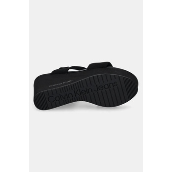 Calvin Klein Jeans Сандали Calvin Klein Jeans WEDGE SANDAL WEBBING IN в черно YW0YW01790 (YW0YW01790)