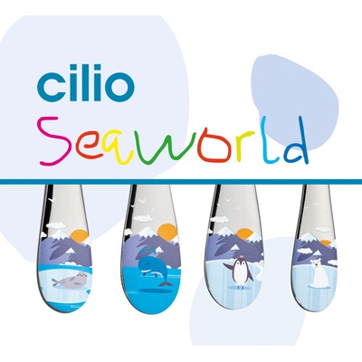 Cilio Dětská příborová sada Seaworld 4 ks