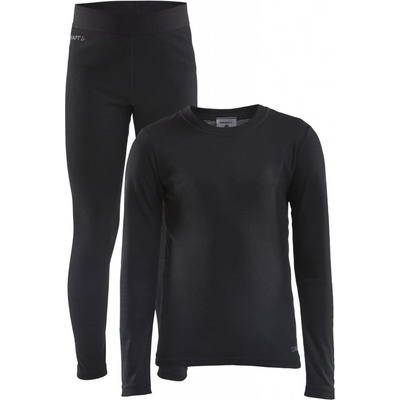 Craft Warm Baselayer Junior čierna