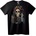 NOONEBRAND Тениска с череп, цветя и пеперуда - M, Black